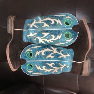 Ariat Square Toed Suede Boots